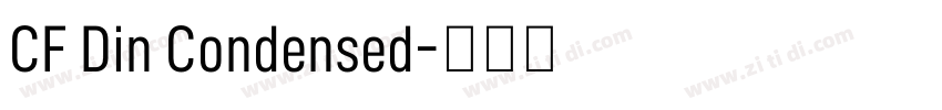 CF Din Condensed字体转换